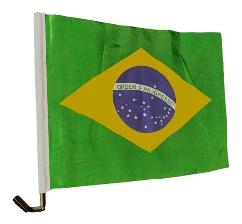 Bandeira Nacional Do Brasil Para Vidro De Carro 30cm