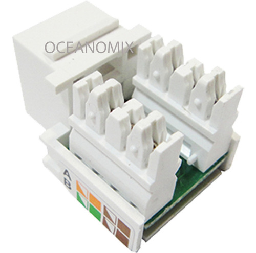 Keystone Rj45 Com 50 Pcs Cat5e Conector Femea Rj45 Utp Lan