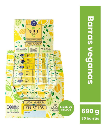 Soul Bar Limón 35 Gr. 30 unidades