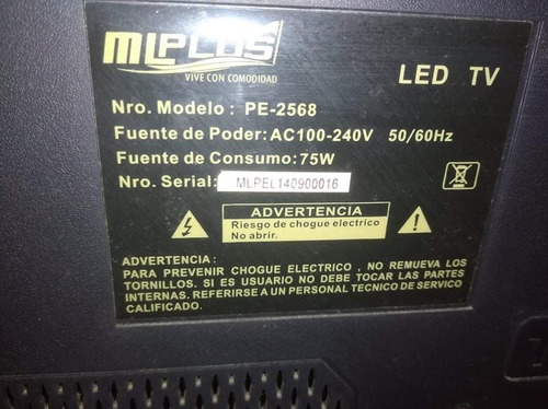 Control Tv Mlplus Modeló Pe-2568