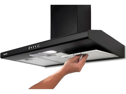 Imagem 2 de 6 de Depurador De Ar Top Clean 80 Cm Suggar Preto