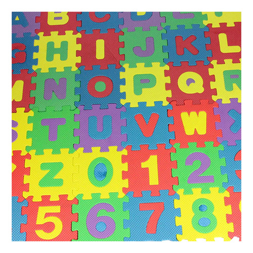 Nuevo Juego De 36 Puzzle Play Mat Alfabeto Número Eva