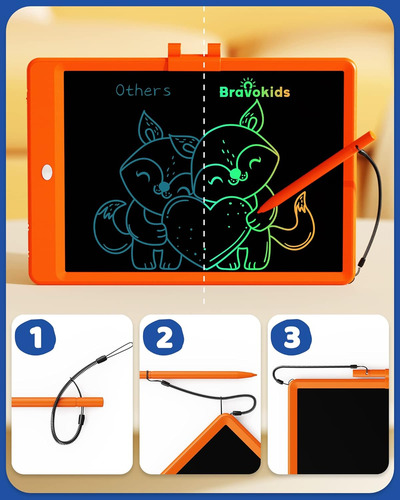 Bravokids Tableta De Escritura Lcd Para Niños De 3 A 8 Añ...