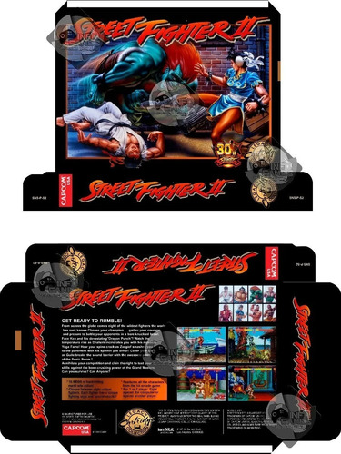 Cx Street Fighter 2 30th Anniversary Legacy Snes (repro)