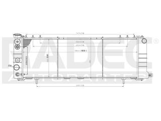 Radiador Jeep Grandcherokee1993-1994 L4 2.5/4.0lts Aut Sport