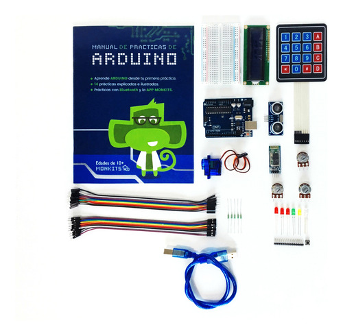 Kit De Practicas De Arduino En Caja Monkits