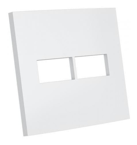 Placa Para 2 Modulos Suporte 4x4 Dubai Branco Ed5312-e4