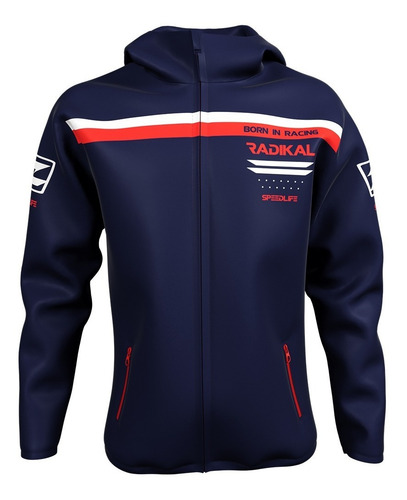 Imagen 7 de 8 de Campera Rompeviento Radikal Flux Azul-allmotors Online-