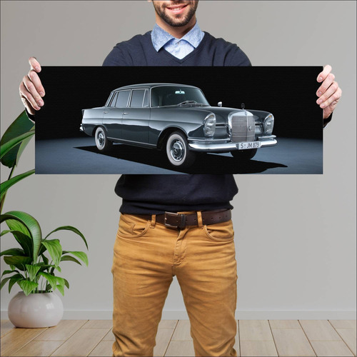 Cuadro 30x80cm Auto 1959 Mercedes Benz 220 Se 74 3