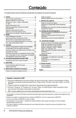 Manual De Referência Yamaha Psr-s775/s975 Português(pdf)