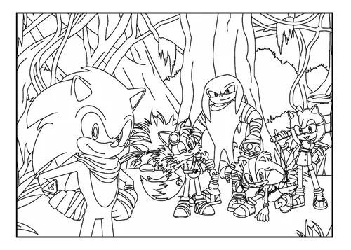 Sonic para colorir - Desenhos Imprimir