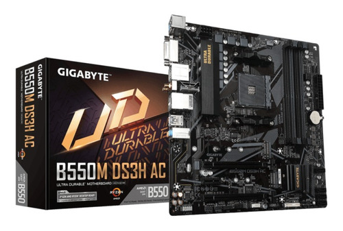 Placa Madre Gigabyte B550m Ds3h Ac - Am4, Ddr4, M.2 X2, Atx