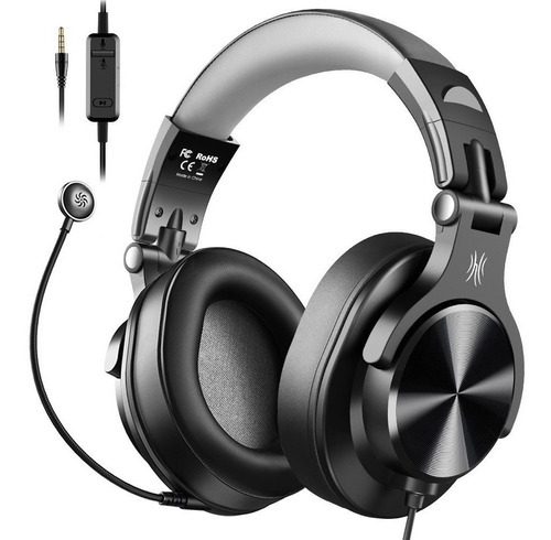 Auriculares Oneodio A71d Gamer C/ Microfono Dj Estudio Color Negro