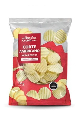 Papas Nuestra Cocina Americana O Liso 250g (1 Unidad)-super