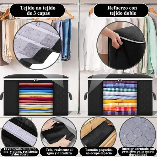 8 Pcs Cajas De Almacenamiento De Gran Capacidad Plegable