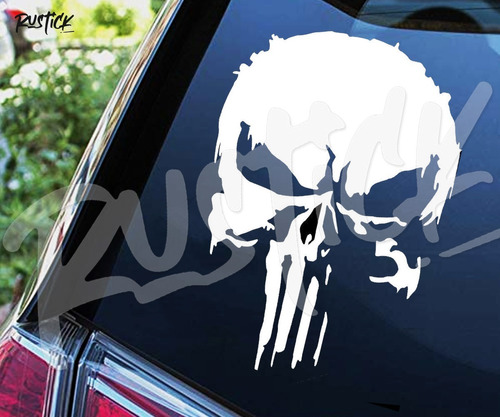 Calcomania Punisher Tuning Calavera Ploteo Punisher 4x4