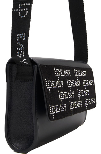 Bolsa Crossbody Easy Lança Perfume Shine Av24 Preto Feminino