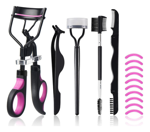 Kit Rizador De Pestañas 5 En 1 Muiigood Con Accesorios