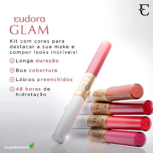 Imagem 4 de 5 de Batom Líquido Glam Duo Clinical Matte Longa Duração
