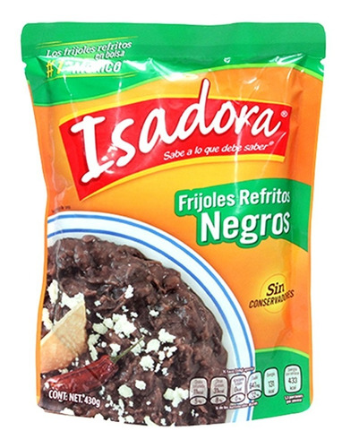 Isadora Frijol Refrito Negro Bolsa 430 Gr