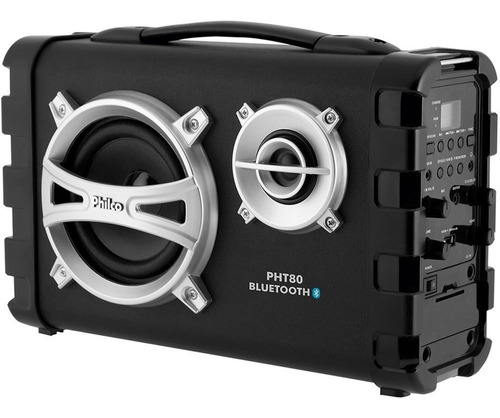 Caixa De Som Philco 80w Bateria Usb Fm Bluetooth Pht80  