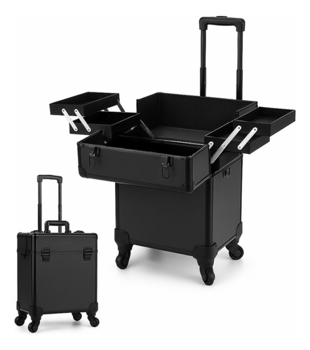 Maleta De Maquiagem Com Rodinhas 52cm Profissional