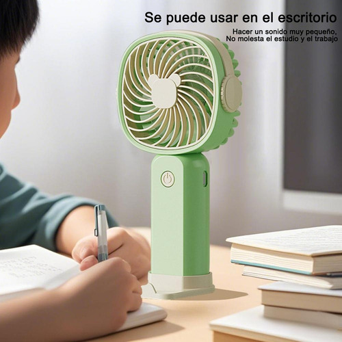 - Ventilador De Mano Pequeño, Portátil, Recargable Y