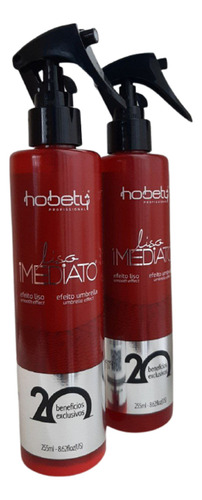 Kit 2 Liso Imediato 255ml Efeito Liso - Hobety