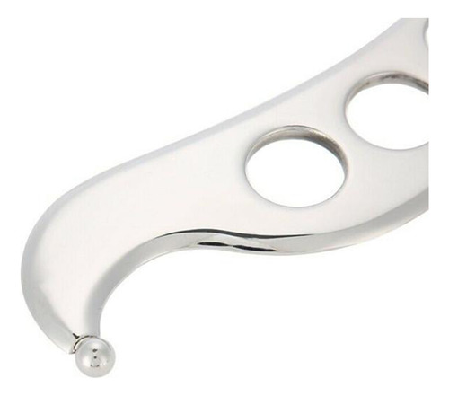 Herramienta De Masaje Raspador Gua Sha De Acero Inoxidable Q