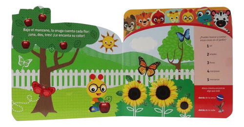 Libro Busca Y Encuentra Con Tapitas Para Niños Baby Einstein Tapa Dura