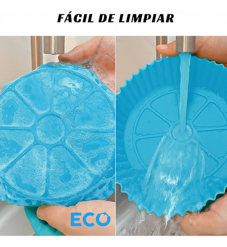 Set 6 Moldes Bandeja Antiadherente Freidora De Aire Lavables Surtido