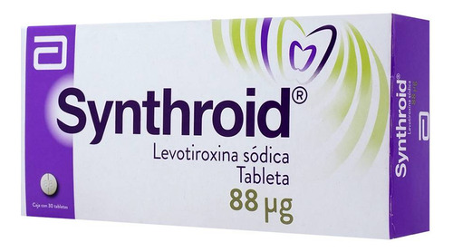 Synthroid Tabletas 88 Mcg, 30 Tabletas