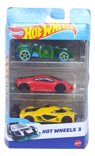 Autos Hot Wheels Surtidos Pack X 3 - Mattel Original