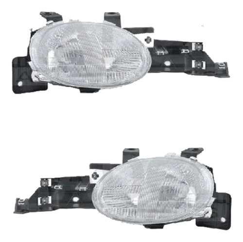 Par Juego Faros Dodge Neon 1995 - 1999 Depo Sxc