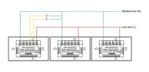 Interruptor Inteligente Wifi Luz Smart Negro Alexa Google
