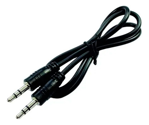 Cable Negro Auxiliar Mini Plug 3.5mm 0,80 M Metros 80cm