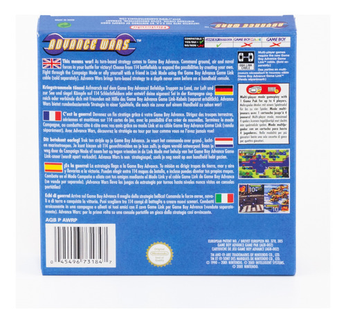 Advance Wars Re-pro Gameboy Gba Español Ing Nintendo + Caja
