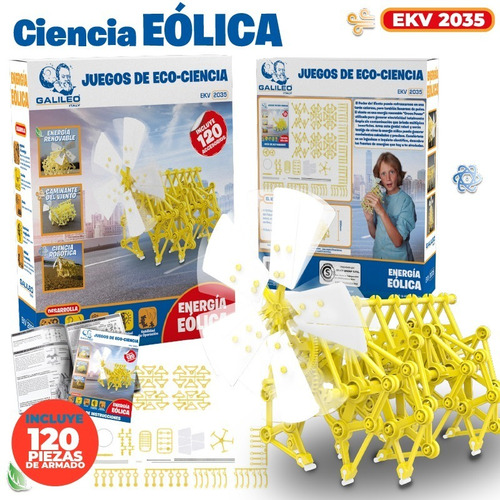Imagen 4 de 6 de Juego De Ciencia Energia Eolica Construye Aprende Galileo Ec