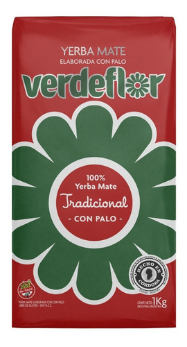 Yerba Mate Verdeflor Tradicional De 1kg