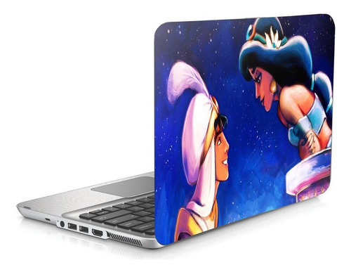 Skin Adesivo Protetor Para Notebook 14 Aladdin Jasmine D1