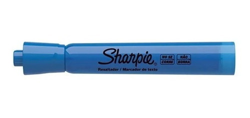 Marcador De Texto Sharpie Azul Punta Cincel 12 Pzs