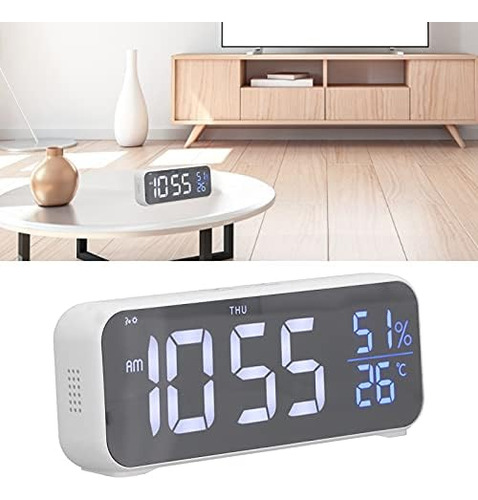 Reloj Despertador, Reloj De Cabecera Con Pantalla Led Retroi