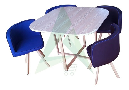 Imagen 1 de 1 de Juego Comedor Cuadrado + 4 Sillas