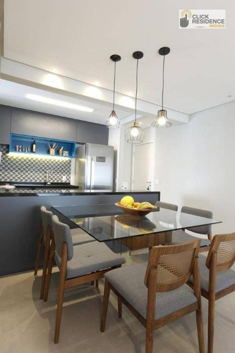 Imagem 17 de 22 de Apartamento 2 Suítes ( Sacada Gourmet - 2 Vagas ) À Venda De 94,00 M² Por R$ 742.000 - Centro - São Bernardo Do Campo/sp - Ap0889