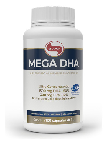 Mega Dha 120 Capsulas 1000mg - Vitafor