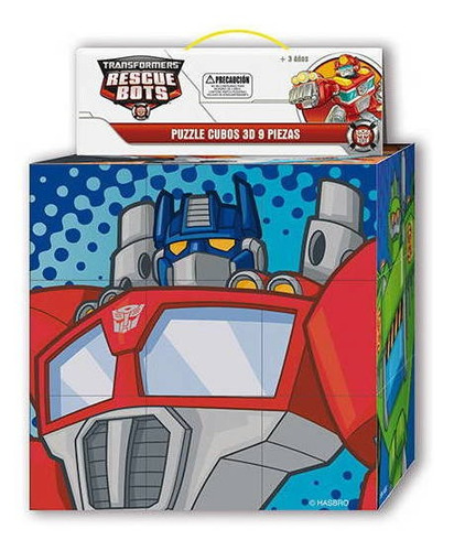Puzzle 9 Cubos 3d Rescue Bots