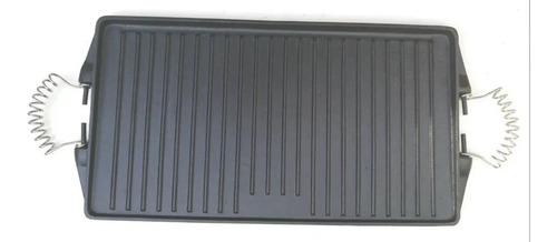 Plancha Churrasquera Reversible Asas Cromadas 42cm X 23cm
