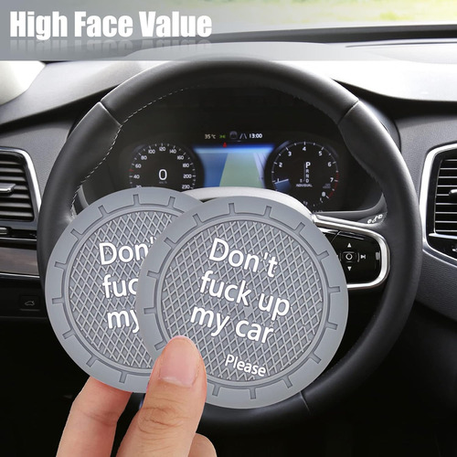 4 Posavasos Portavasos De Coche, No Jodas Mi Coche Por ...