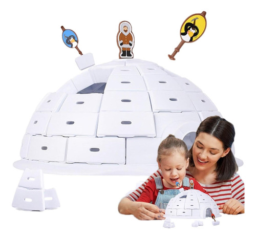Pingüino Iglú Demolición Modelo De Hielo Juguete Educativo