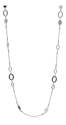 Nine West Collar De Plata Para Mujer, De Hilo Largo, 42 PuLG